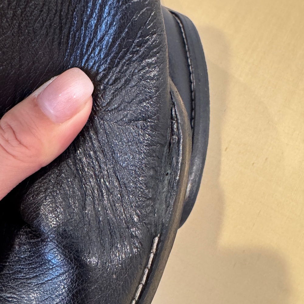 Vintage Miu Miu Black‎ Long Leather Boots. Size 36. - Picture 5 of 11